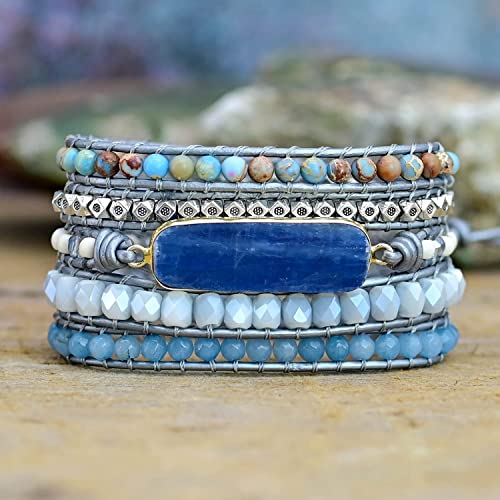 Teepollo Handmade Boho Wrap Bracelets For Women-Healing Stone Beads Bohemian Accessories Charm Bracelet-Watch Strap Band Accessories #TOP2