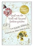  Postkartenbuch »Lasst uns die Welt mit tausend Liedern grüßen«: 12 Liedpostkarten mit beliebten Volksliedern gesammelt von Johann Gottfried Herder