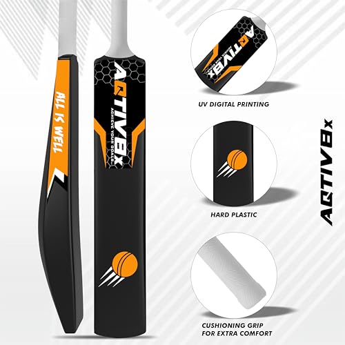 Image of Plastic Bat, Hard Plastic Cricket Bat, Tennis Cricket Bat, Turf Tennis Bat Lightweight