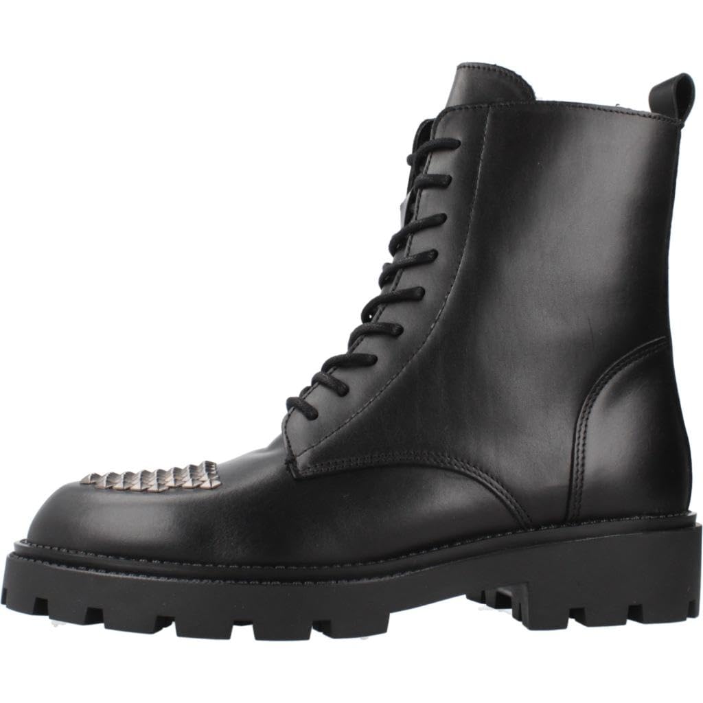 ALPE Bottines en Cuir Agnes Noir