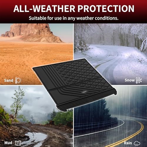 Image of LASFIT Cargo Mat for BMW iX 2022-2026 xDrive45 xDrive50 xDrive60 M60 M70 | All Weather TPE Custom Fit Cargo Trunk Mat Liner Accessories, Black