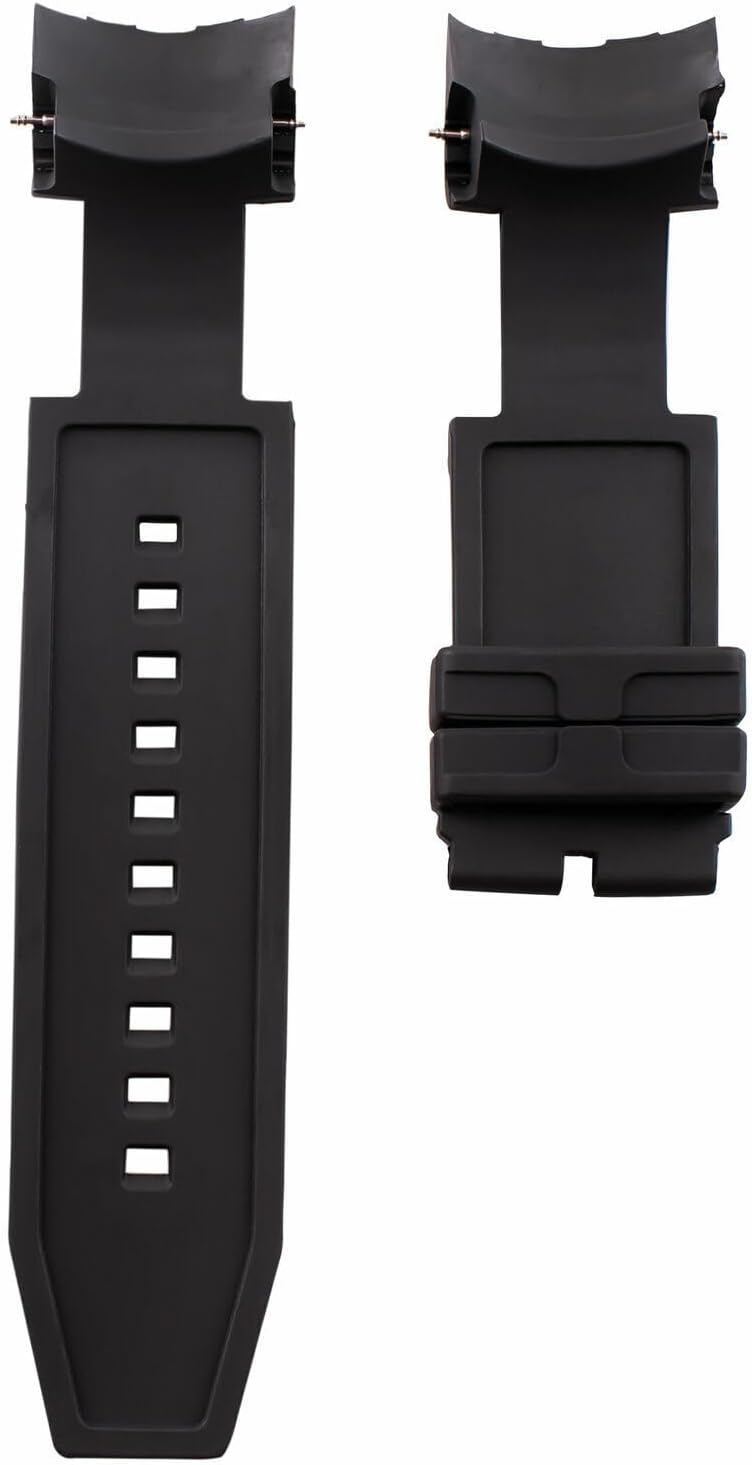 Ewatchparts 26mm Rubber Band Strap Compatible With Invicta Reserve Jason Taylor 14071 Bolt Zeus Black