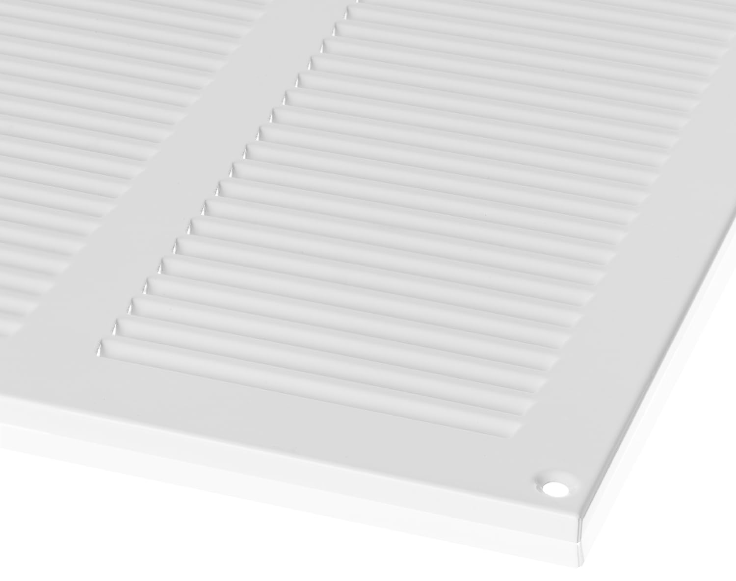 500x500mm Griglia di Ventilazione in Acciaio Bianco con Zanzariera - Griglie di Aerazione in Metallo