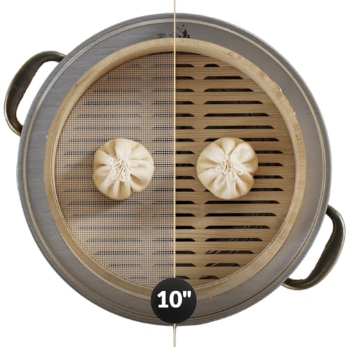 Prime Home Direct Bamboo Steamer Silicone Liners 10-Inch | 6 Count | BPA Free | Reusable & Non Stick...