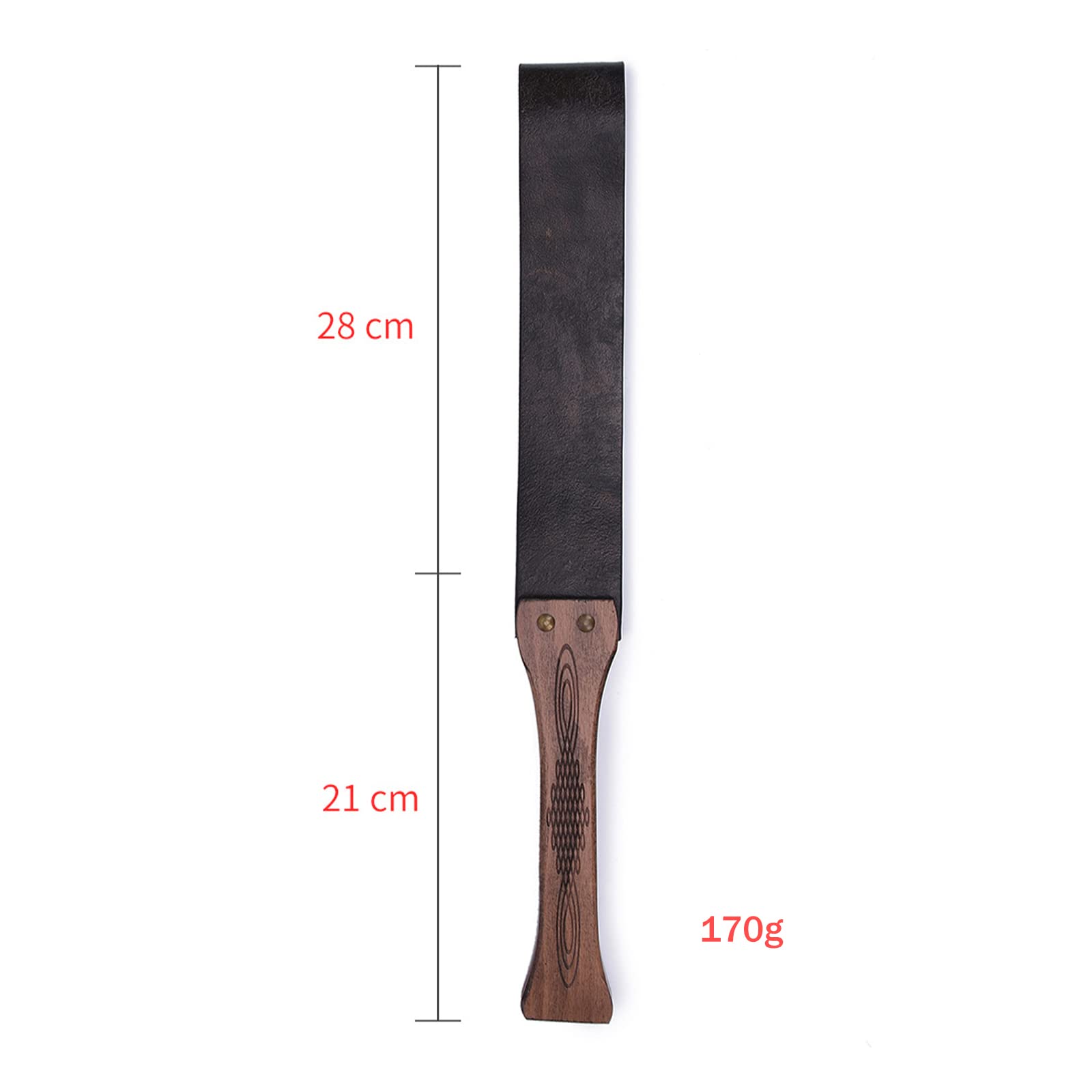 SM Paddle Erótico Flogger Whip Bondage Spanking Paleta de piel de vaca con mango de madera Cosplay Juego de rol Fetiche Juguete sexual para mujeres, hombres y parejas Extremo