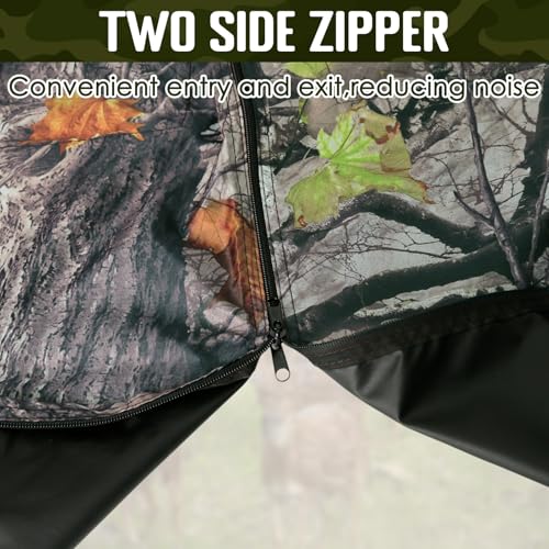 PUNCHMAN Kit de persiana de suporte de árvore, persiana de caça de veado camuflada, persianas de vea