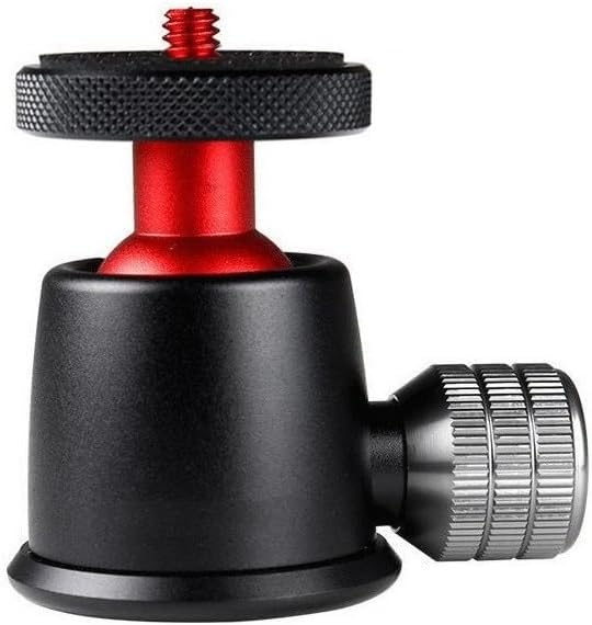 Tripod Ball Head 360 Panoramic with 1/4" to 3/8" Screw Adapter and Bubble Level for Digital Cameras, DSLR, Cell Phone, Camera Slider Track