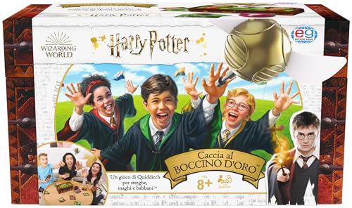 Spin Master Games Harry Potter Atrapa la Snitch Dorada, Juego de Mesa de Quidditch para Brujas, Magos y Muggles, un Juego para Toda la Familia, a Partir de 8 años