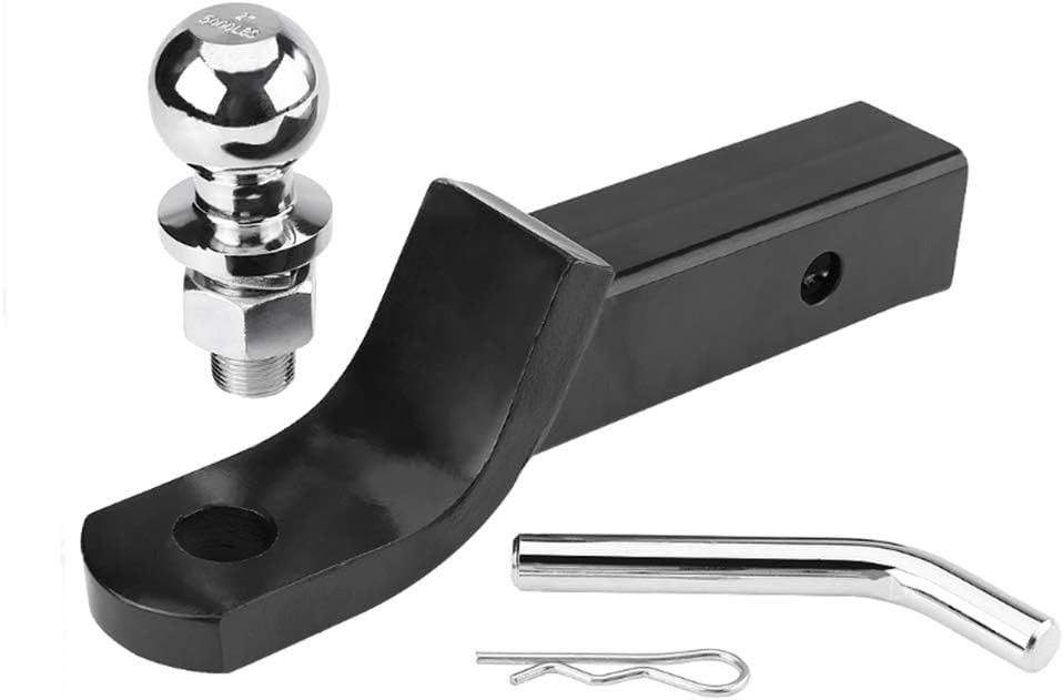 NBJINGYI 2" Trailer Hitch Ball Mount with 2-Inch Trailer Ball & Hitch Pin Clip 2" Drop Hitch Ball Starter kit