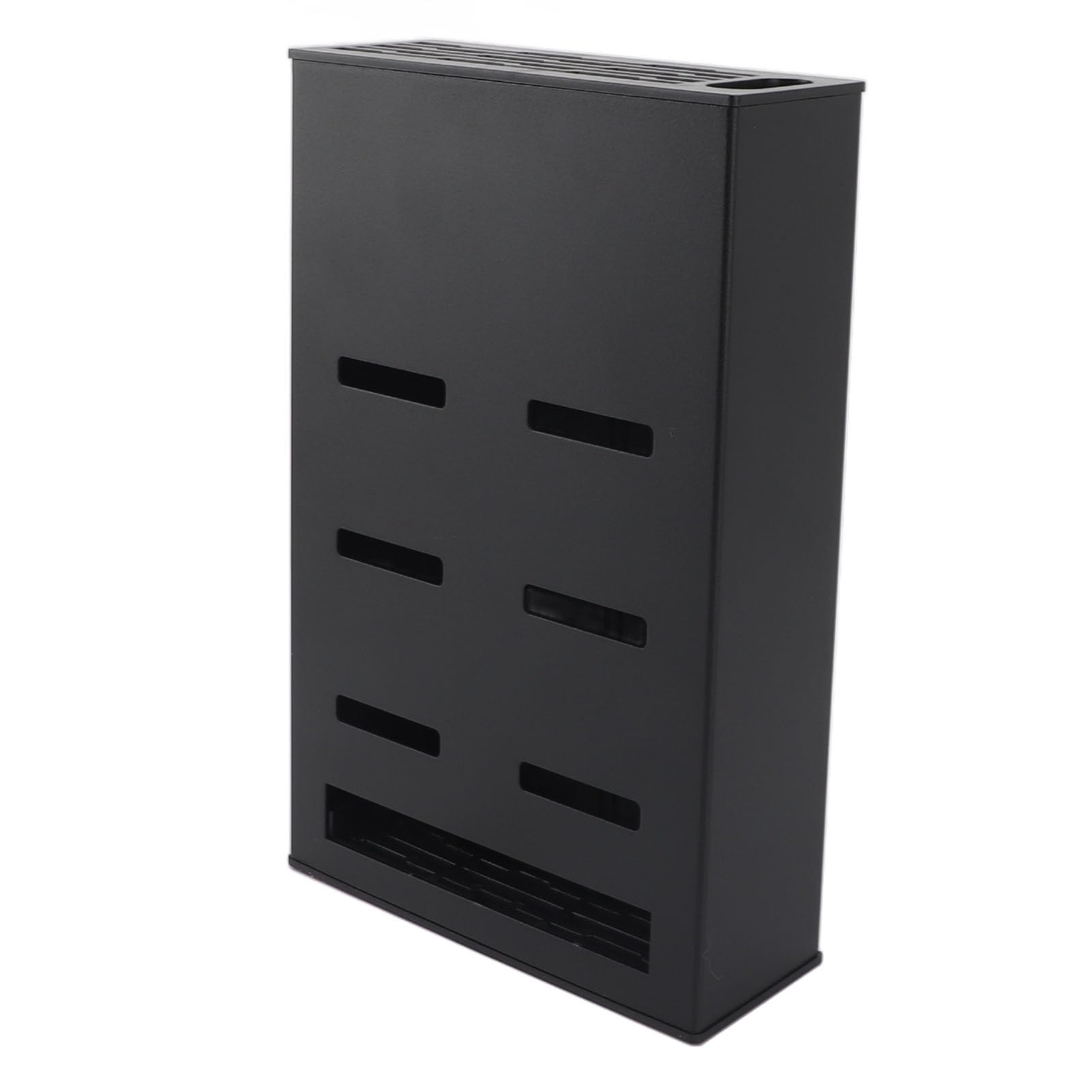 Wall Mounted Knife Block Space Aluminum, Quick Access Knife Holder with Rubber Padding for Kitchen, Chopsticks Spoon Holder, Multipurpose Storage Rack