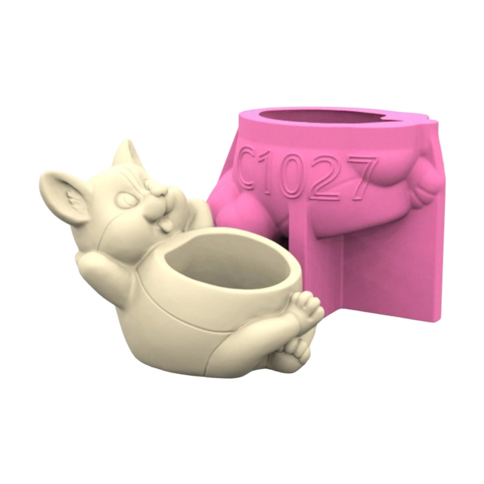 Dog Garden Pots Silicone Sturdy Crafting Supplies Portable for Patio and Balcony Decoration Epoxy Resin Craft