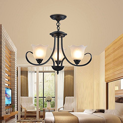 Suspension 3 lumières design moderne pour éclairage de salon