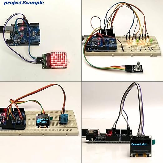 Image of DIY Ultimate Starter Kit with UNO Controller Board with C-Type Interface | 30+ Project Online Tutorials & 30+ Challenges | Compatible with UNO, RPi, ESP32, Mega | 42+ Components