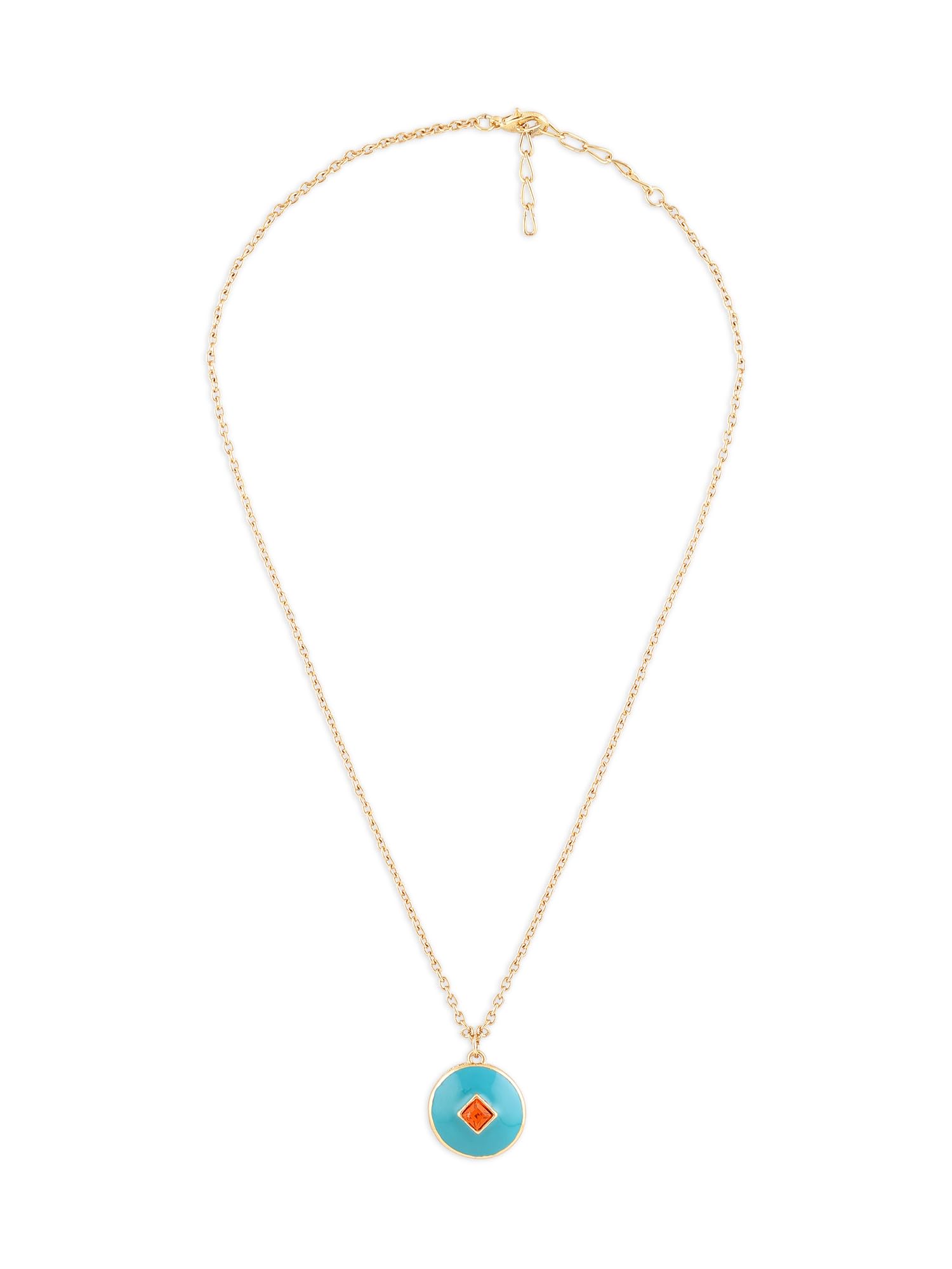 See full amazon price history chart for ZAVERI PEARLS Turquoise Blue Enamel & Orange Stone Embellished Pendant & Chain For Women-ZPFK17207 ZAVERI PEARLS Turquoise Blue Enamel & Orange Stone Embellished Pendant & Chain For Women-ZPFK17207 (B0CRRMGVQZ) Amazon Price History, Amazon Price Tracker
