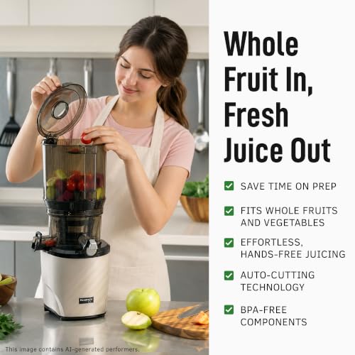 Kuvings AUTO10 Cold Press Juicer Machine, Hands-Free, 100 oz, Silver by Kuvings - Image 3