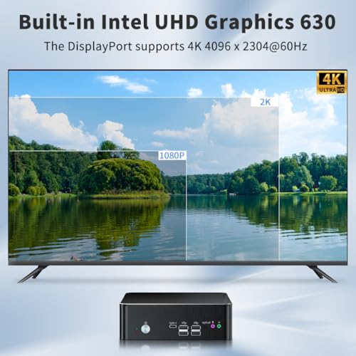 Image of msecore Mini PC i9, Core i9-9880H (Upto 4.8GHz) with 32GB DDR4 RAM 1T SSD Desktop Computer, 2* HDMI, 1* DP, Triple Display, 4K@60Hz, Dual 2.5G LAN, 1*Type-C, Wi-Fi 6E, Windows 11 Pro(TPM2.0)
