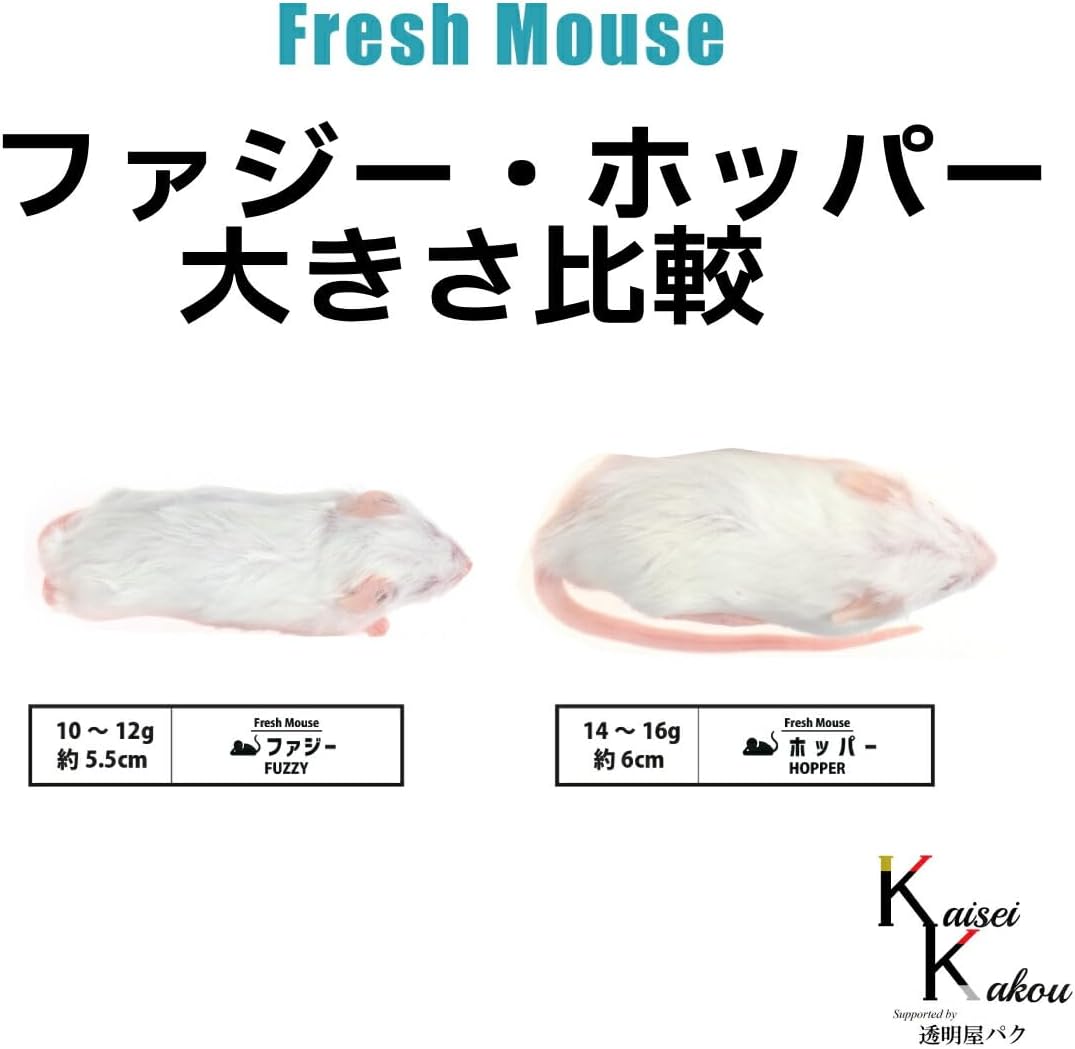 国産冷凍マウス 国産冷凍マウス ファジー20匹 ファジーM 20匹 SAfarm