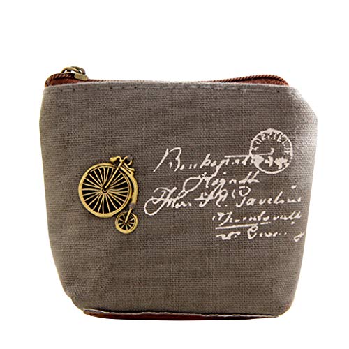 LafyHo Mujeres Monedero Monedero Titular de la impresión de Las Mujeres de la Cremallera Bolsa de la Moneda Tarjeta de Bolsillo de la Lona de Las Muchachas