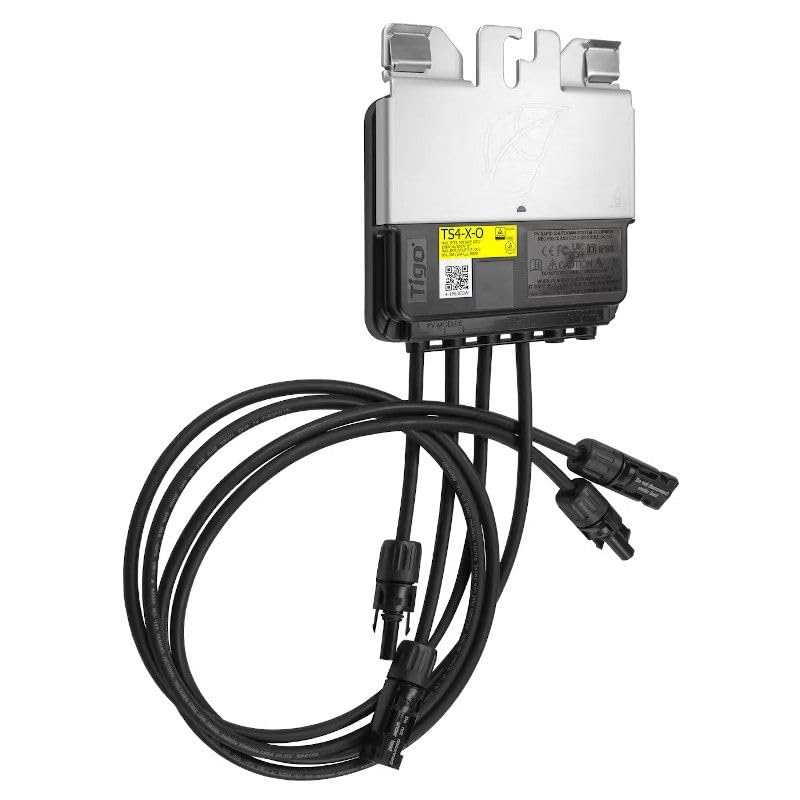 Tigo TS4-X-O Yellow Moduloptimierer – 800W / 25A Hochleistungs-MLPE mit Monitoring & Rapid Shutdown – PV Leistungsoptimierer für Hochleistungsmodule 1.000V/1.500V (0% MwSt. nach §12 Abs. 3 UStG)