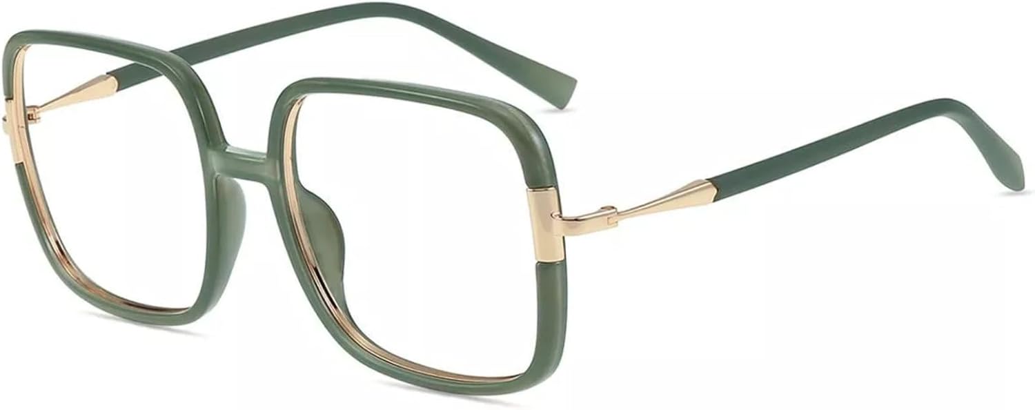 Firmoo Blue Light Blocking Glasses Square Oversized Unisex Frame Minimalist Design for Business and Leisure