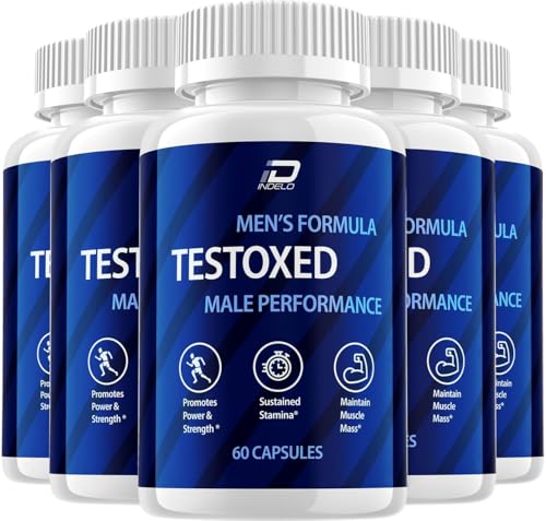 Testoxed Capsules Supplement, Testoxed Advanced Men Wellness Support, Official Testoxed Maximum Strength Energy Performance, Testoxed Premium Dietary Formula Reviews (5 Pack - 300 Capsules)