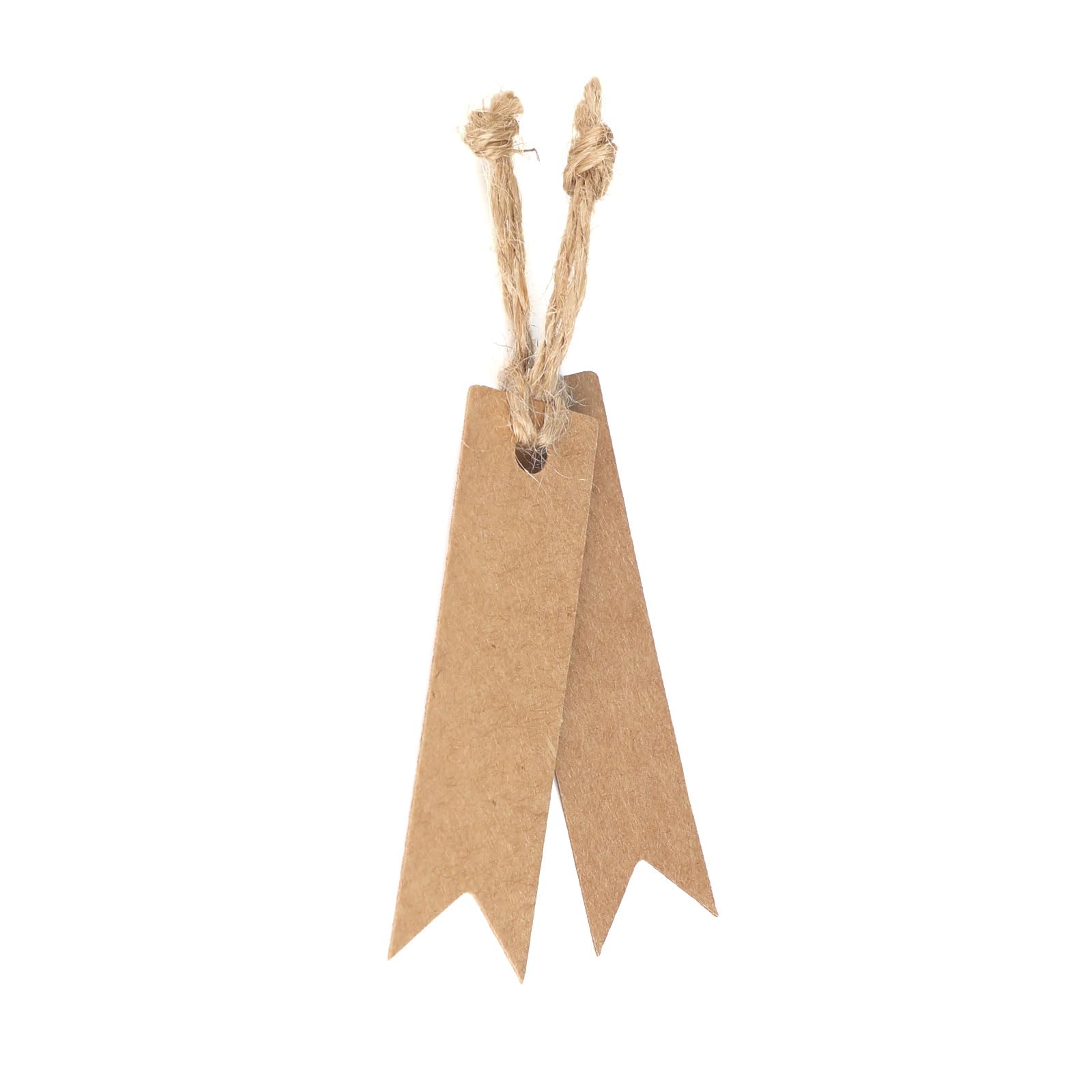 G2PLUS 100 étiquettes En Papier Kraft Craft Étiquettes Cadeau étiquette