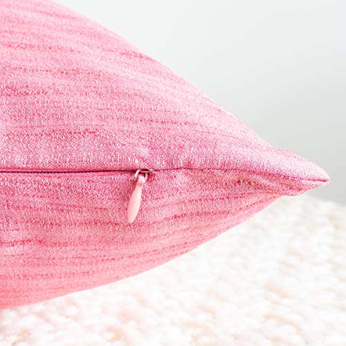Image of The White Petals Pink Pillow Cases for Sofa, Couch & Bed (20x20 inch, Pack of 2)