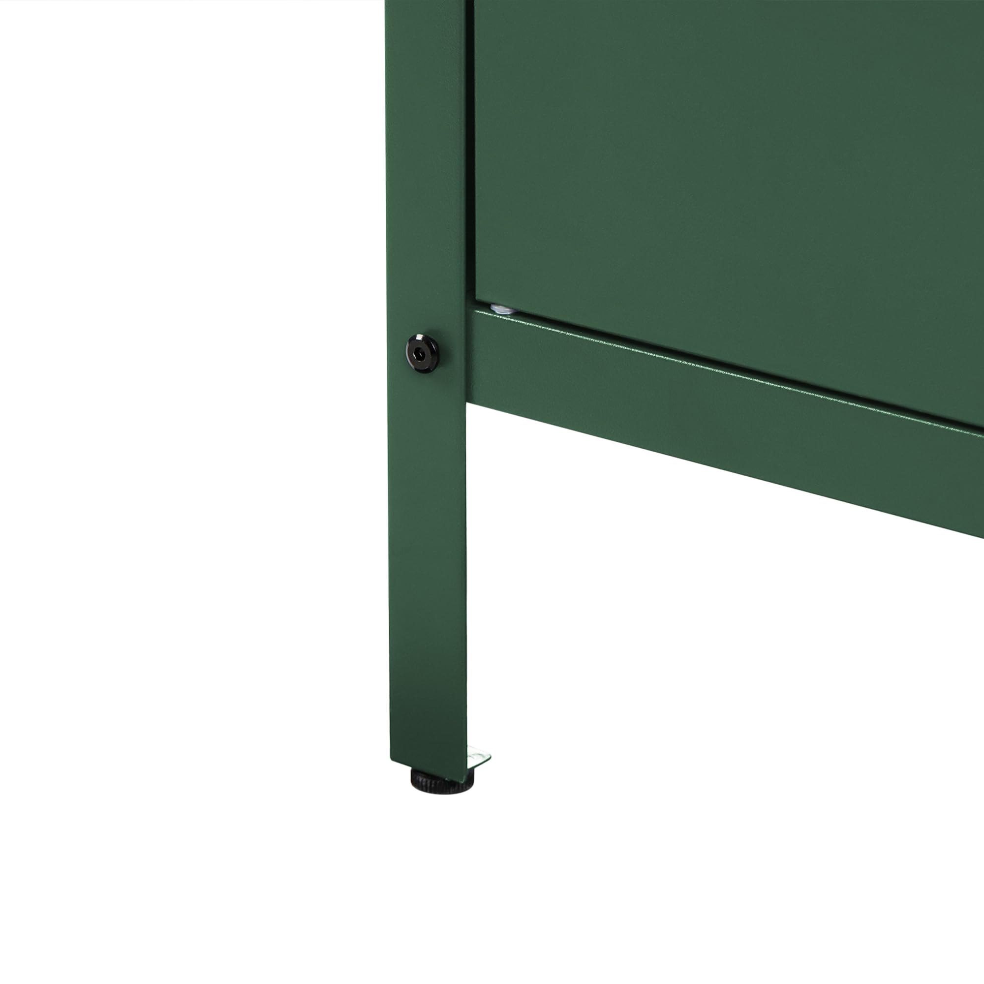 Beliani Commode de Jardin Noire Acier 2 Portes Evier Extérieure