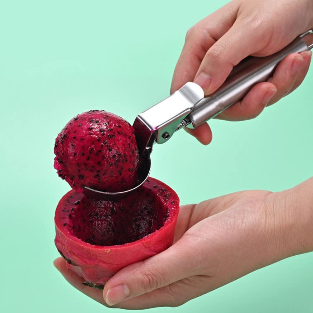 2 szt. Łyżka do lodów ze stali nierdzewnej łyżka do kopania owoców łyżki deserowe łyżki do ciasta Scooper na babeczki Muffin klopsiki kubki