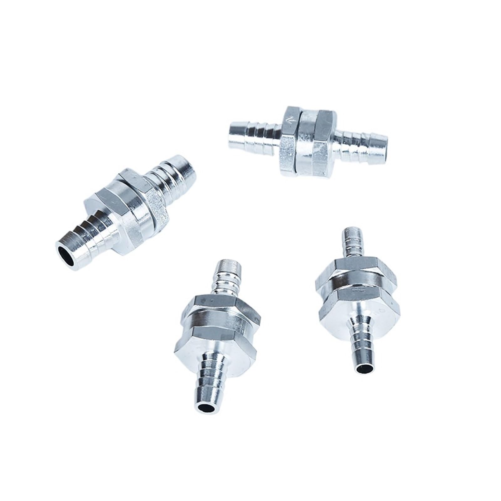 Unidirectional 6 Size valves, Aluminium Alloy unidirectional Fuel Check for carburettors 6/8/10/12/14/16mm(10MM)