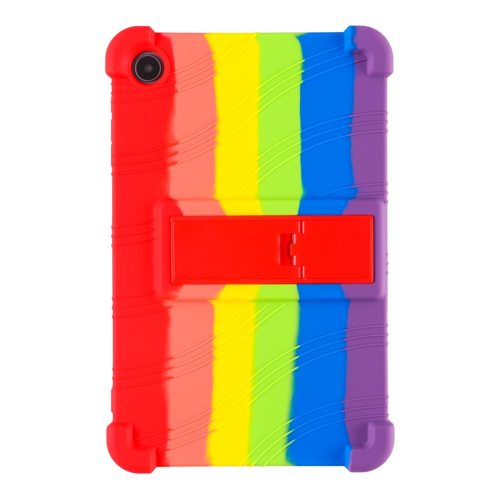AKNICI Custodia Silicone per ALLDOCUBE iPlay 50 Mini Pro/ALLDOCUBE iPlay 50 Mini Tablet 8,4 Pollici, Protettiva Cover con 360° Supporto Rotante e Tracolla/Maniglia/Penna Holder, Blu Scuro