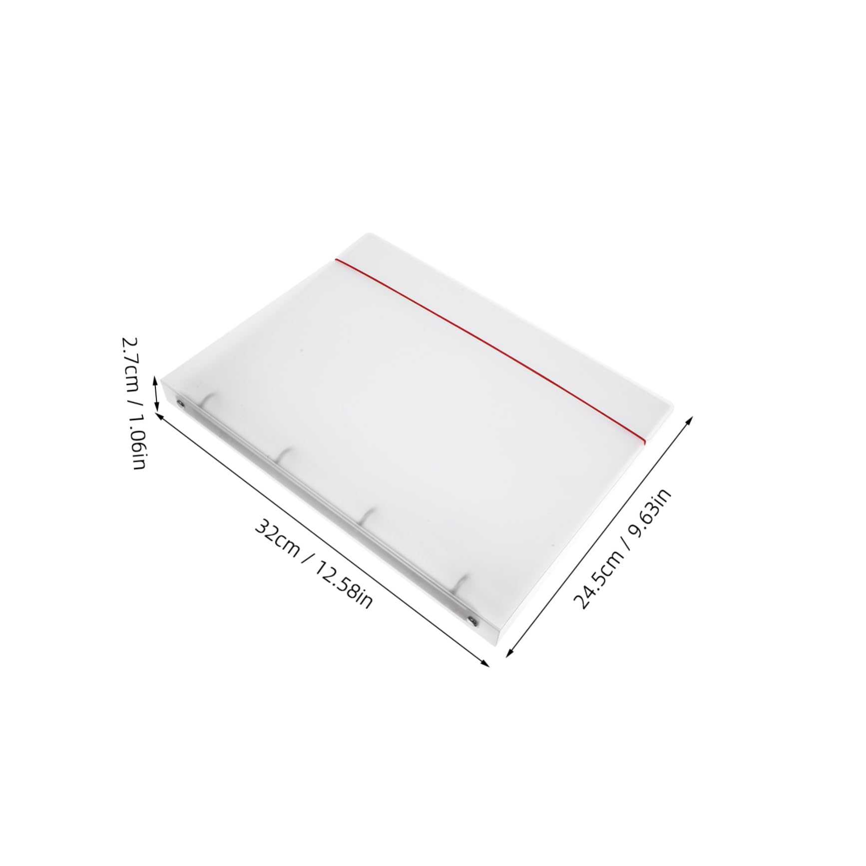 Gadpiparty Sheet Music Sheet Binder Folder with Ring Clips Transparent Document Organizer for Sheet Music and Documents Heavy Duty Design Efficient Storage