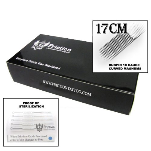 17 Bugpin CM Curved Magnum Mag Sterilized Tattoo Needles (50/box)