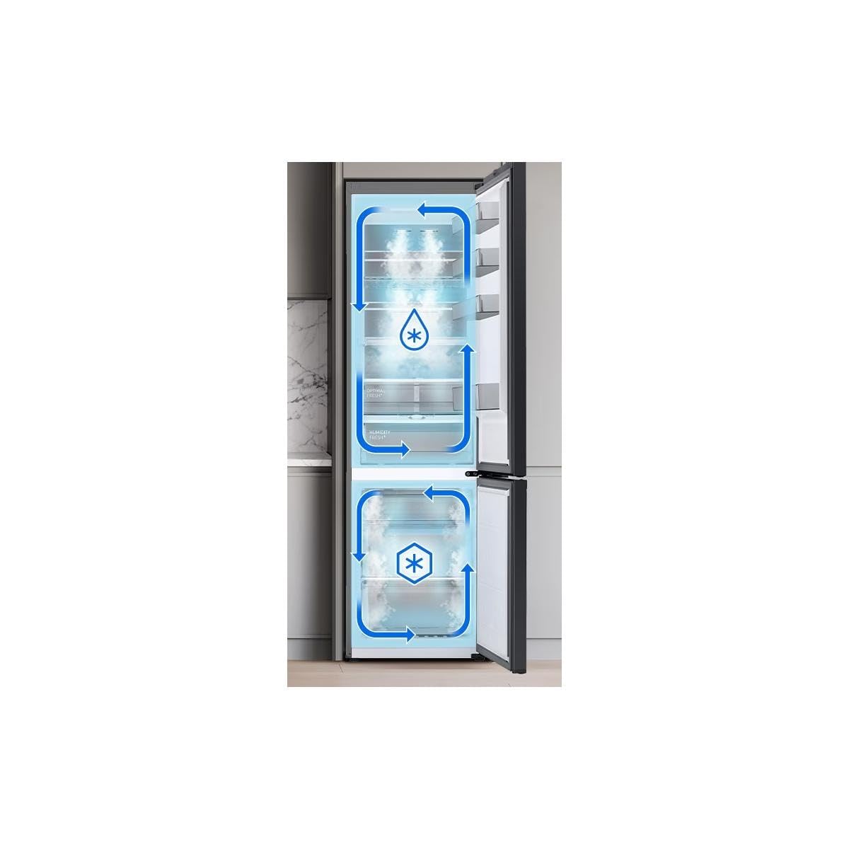 SAMSUNG Frigorífico Combi RB38C7B6AS9_EF Clase A No Frost 2.03x59.5x65.8 Libre instalación Acero Inoxidable