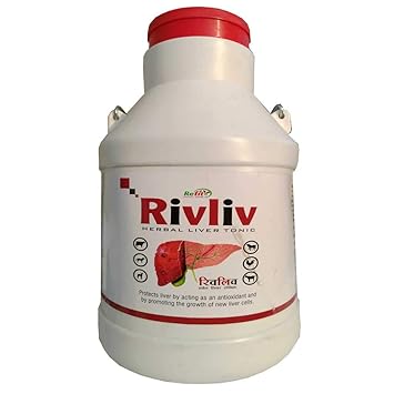 REFIT ANIMAL CARE Herbal Liver Tonic for Cow, Cattle, Goat & Poultry, 10 LTR, Rivliv