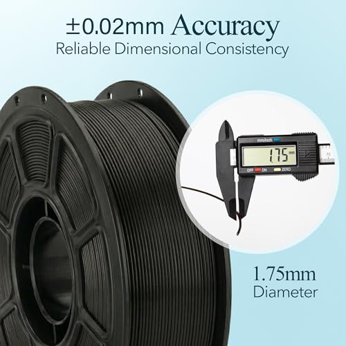 Dancyn 3D Prints PLA Basic 3D Printer Filament 1.75mm, 1KG Spool, +/- 0.02mm Dimensional Accuracy, Smooth & Reliable Printing Material for FDM Printers, Made in USA (Emerald Green) — view 5