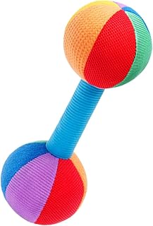 BESTOYARD 2 Peças Brinquedos De Treinamento Para Bebês Arremessos De Pelúcia Brinquedo Pequeno Com Halteres Brinquedos Infantis Para Bebês De 3 A 6 Meses Halteres Para Bebês Brinquedos