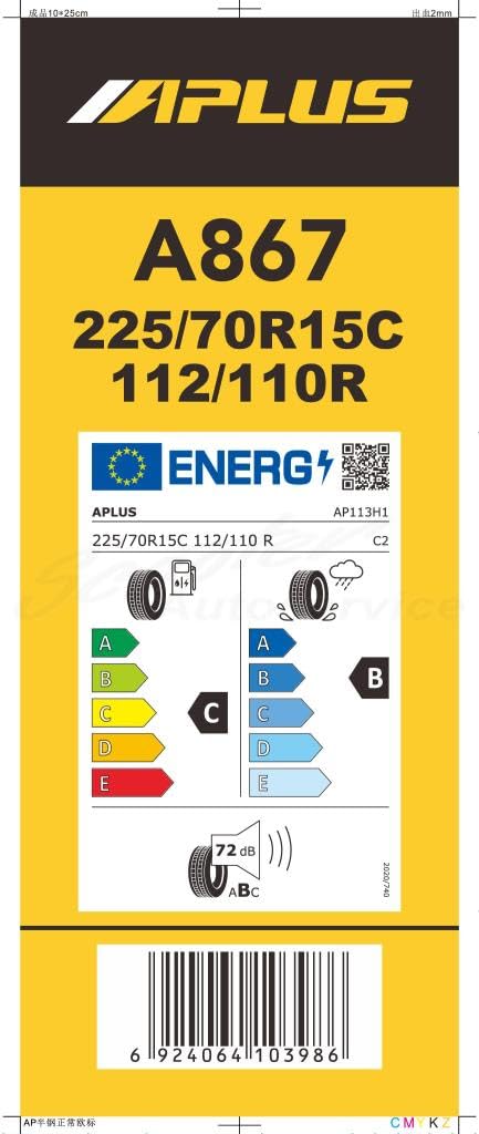 APLUS 225/70 R15 112R Pneu Été LCamion Compatible avec FIAT Ducato III Van 250, 290 Ducato III Camion plate-forme/Châssis 250, 290, CITROËN Jumper II Van 250, PEUGEOT Boxer Van 250