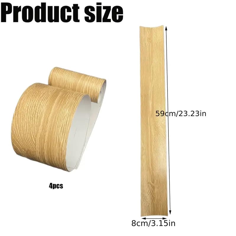 Image of Highchair Decorative Leg Wraps, 4Pcs Highchair Leg Stickers Set Compatible with IKEA Antilop high Chair, Log Style High Chair Leg Covers High Chair Accessories