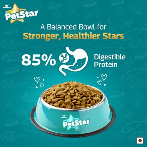 Image of Petstar Adult Dry Dog Food 1 kg, Tuna & Rice Formula, High Protein, Easy Digestion, Immunity Support, No Artificial Flavours or Added Sugar