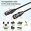 Ltemziiy XLR Cable 1M, Male to Female XLR to XLR Balanced Microphone Cable, Gold-Plated 3-Pin, 22AWG Oxygen-Free Copper (OFC), Shielded Braided Mic Cord – 1 Metre (1 Pack) #4