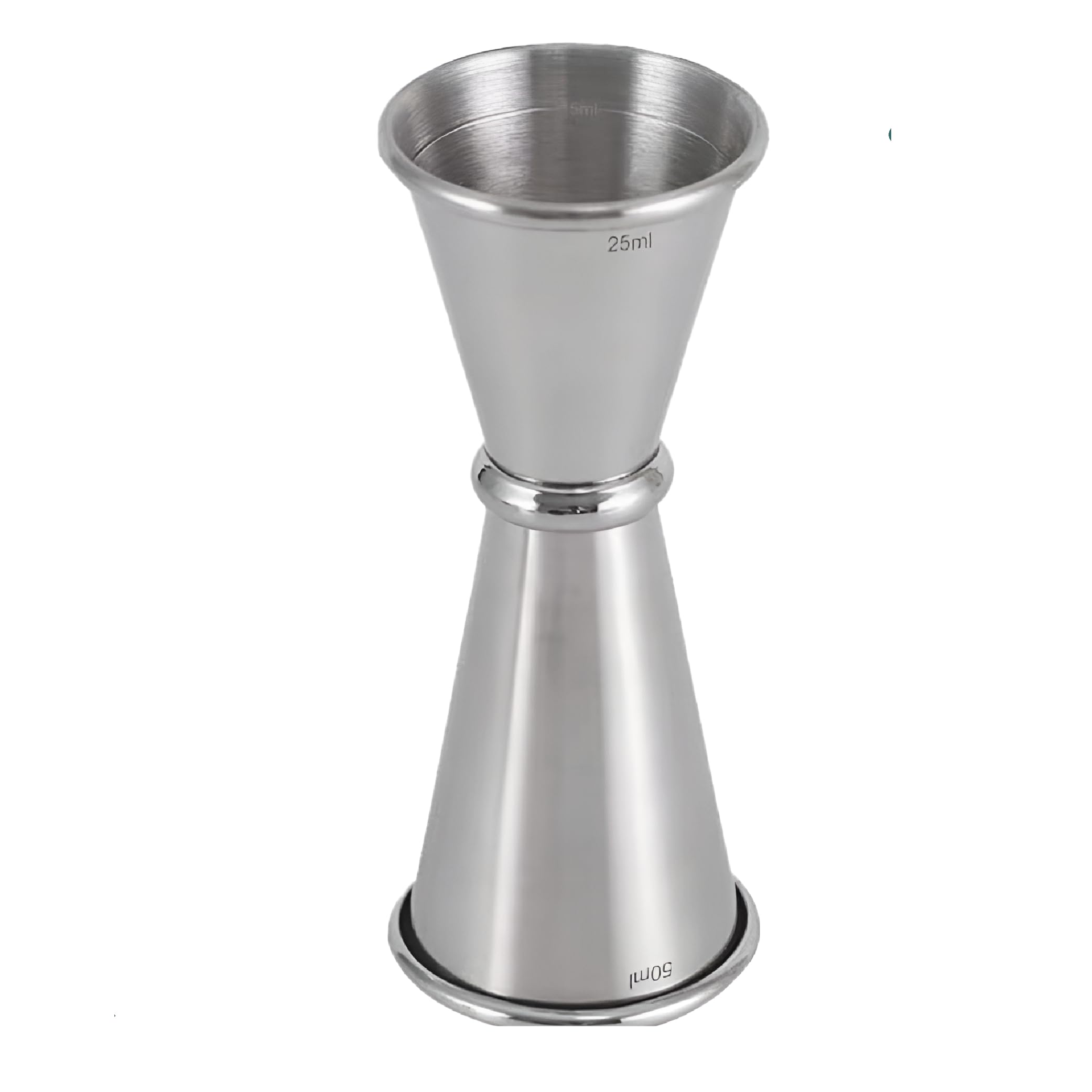 Misurino Cocktail in acciaio INOX doppia tazza di misurazione, per bar, feste, vino, cocktail, bevande, shaker Misurino per Bevande Barista Professionale Misura Tazza (30/50ML Arrotondato)