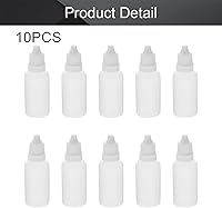 Vista 4 de Othmro Botellas cuentagotas de plástico de ojo de laboratorio de 0.7 oz de polietileno de 0.7 onzas, gotero líquido exprimible para ojos de boca