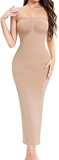 Strapless Shapewear Slip for Under Dresses Full Slip Dress for Women Tummy Control Seamless Body Shaperwear dress