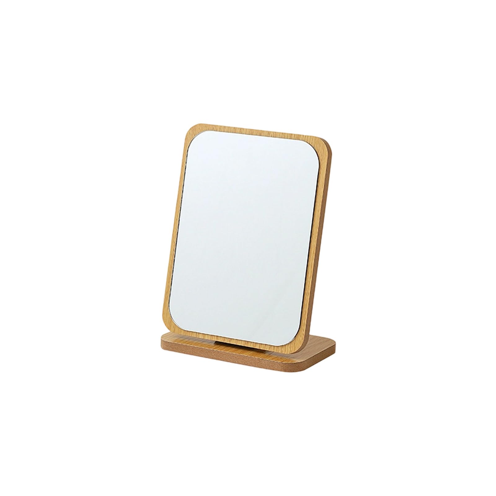 HZGFNBZ Desktop Makeup Mirrour, Simple Portable Vanity Desk Mirrours Cosmetic Mirrours for Women Wooden Vanity