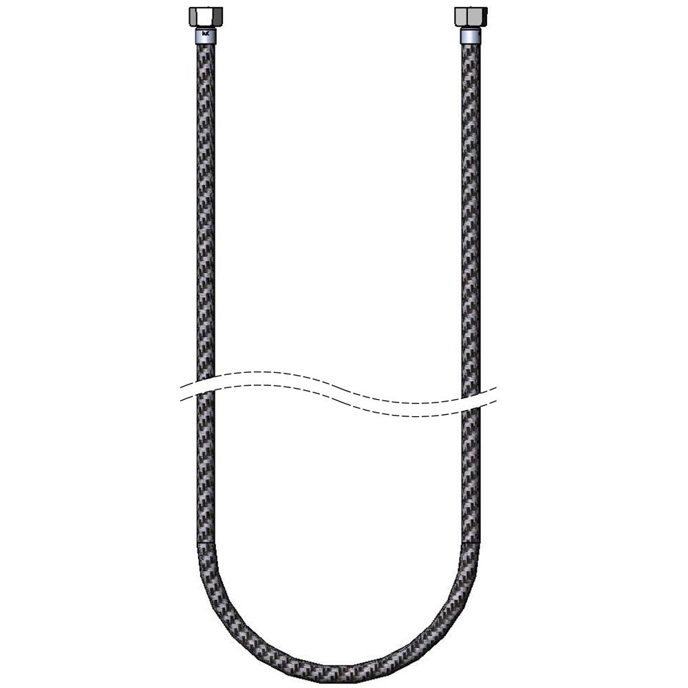 T&S Brass Gruppo tubo flessibile in vinile PG-0078-VH senza maniglia, 78 pollici