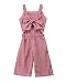 yannzi Kids Toddler Baby Girl Red Plaid Big Bow Sleeveless Romper Jumpsuit Trousers Clothes Outfits (2-3 Years)