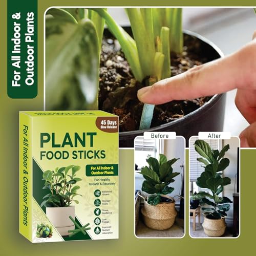 Image of Plant Food Fertilizer Sticks For All Home Garden Indoor & Outdoor Plants | Plant Growth Booster, fertilizer For Plants | Plant Booster For Speed Growth, Multi-Purpose Fertilizers (25 STICKS)