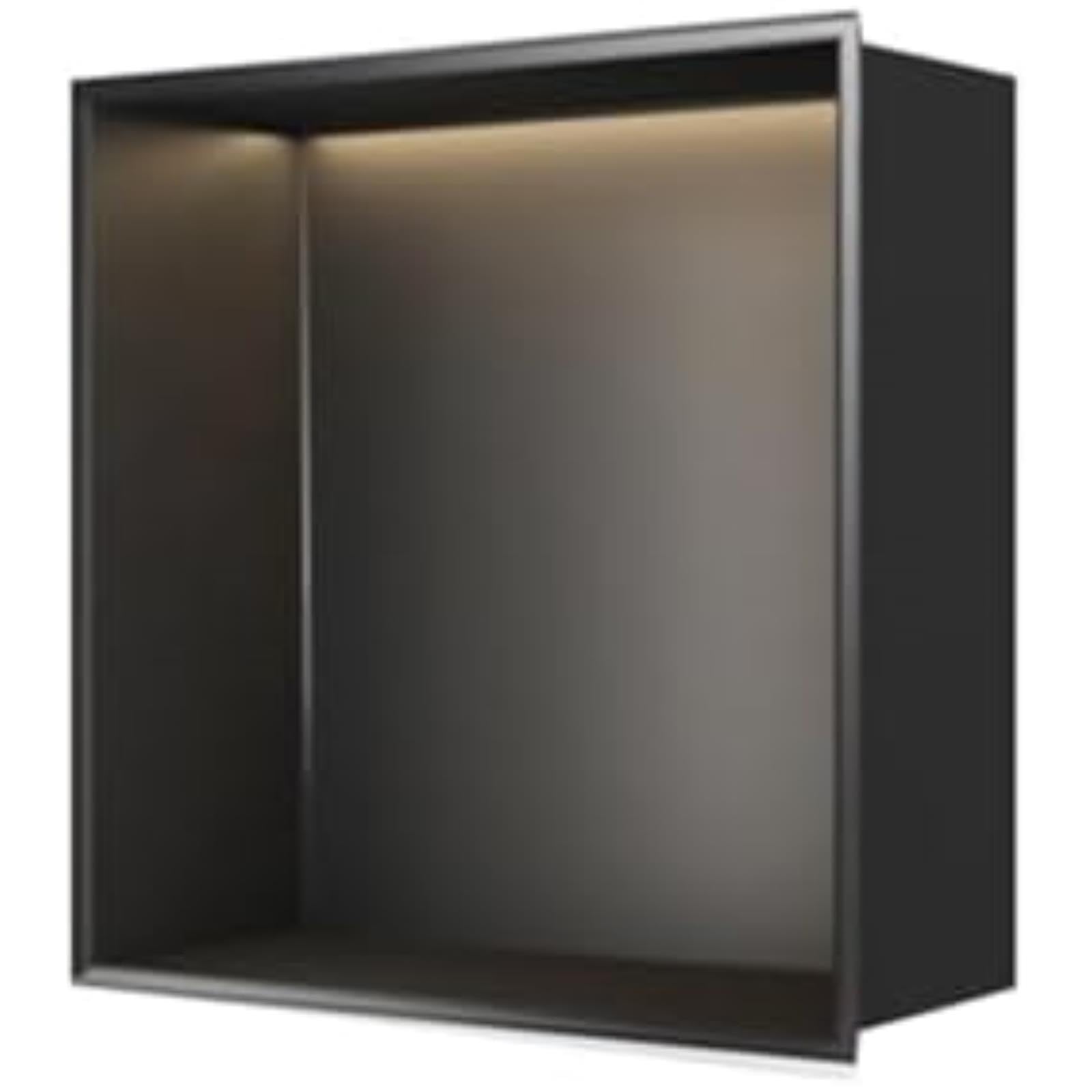 DJVHSRI Led Caddy Shower Niche Led Stainless Steel Shower Caddy with Topmount Storage Shelf Wall Organizer for Bathroom