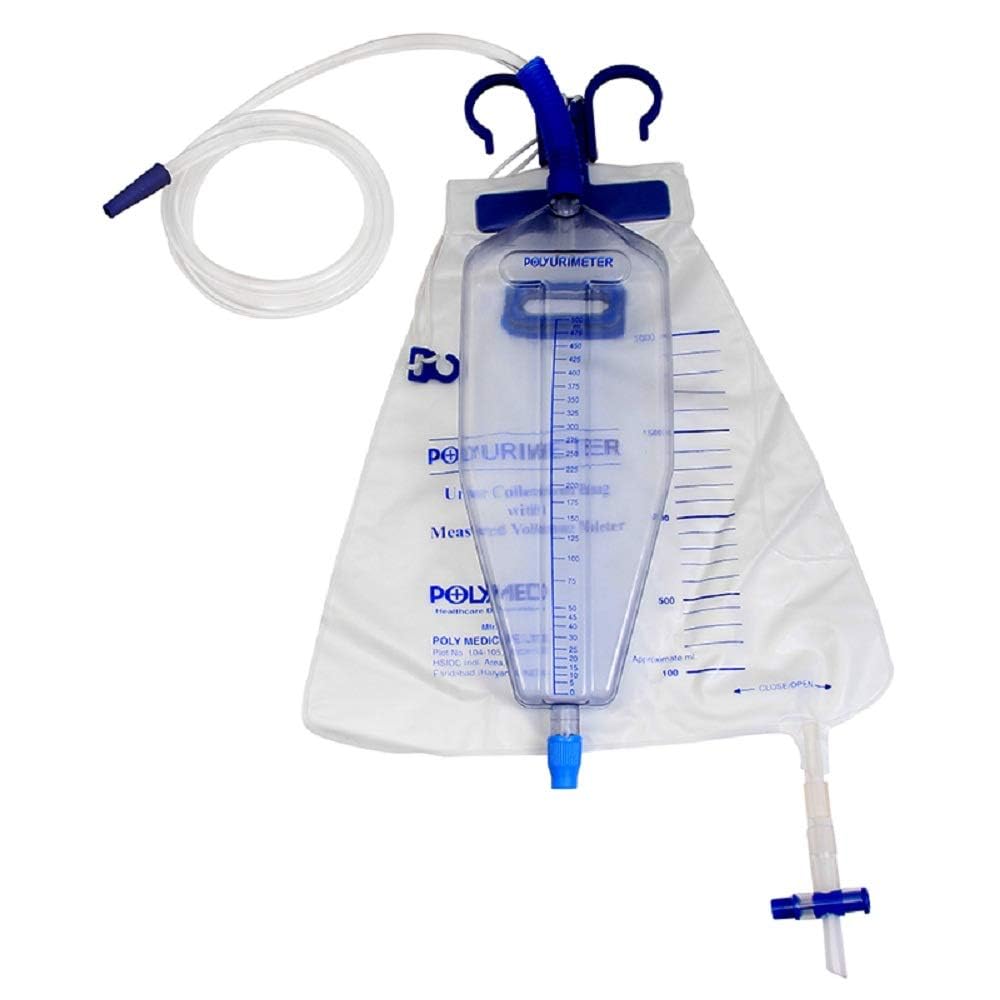 POLYMED POLYURIMETER -URINE COLLECTION BAG WITH MEASURED VOLUME METER 250 ML-picture-33